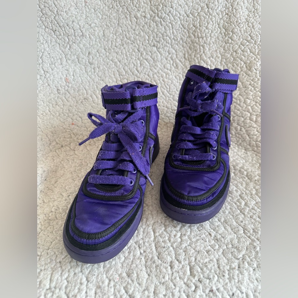 Nike Vandal High Court Men Purple High-Top Satin Sneakers